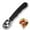 🔥 Black_New#1404, variant on Ice Scoop Heavy Duty Sturdy Spoon with Soft Grip Handle | Metal Kitchen Tool for Hard Ice Cookie Dough Sorbet Melons | Ergonomic Design | 18x3.8cm | Single Pack