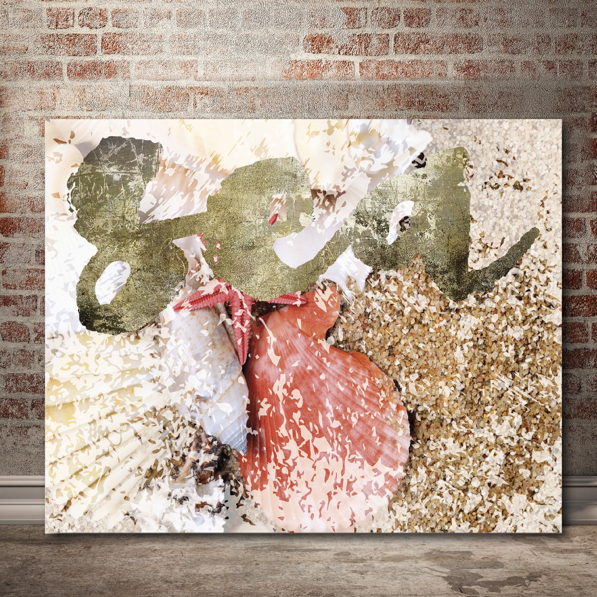 Sand & Sea I Gallery-Wrapped Canvas Wall Art, 16x20