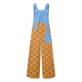 thumbnail image 4 of Toddler Kids Girls Boys Ice Cream Rompers Fashion Casual Loose Fit Long Sleeve Romper With Pockets And Ice Print Jumpsuit Cute Outfits 5-6 Years, 4 of 5