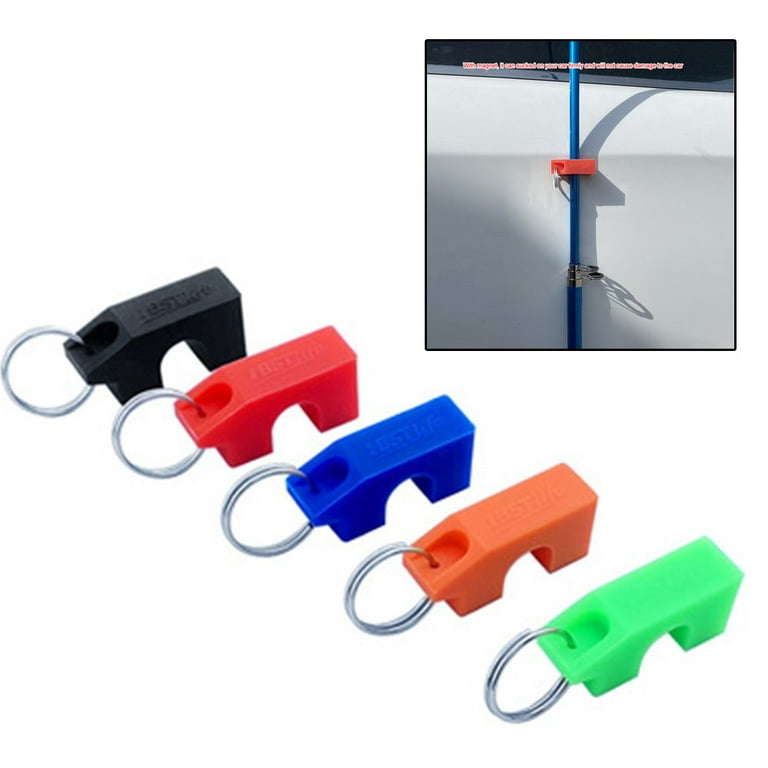Portable Silicone Magnetic Support Bracket Fly Fishing Rod Rack Stand  Fishing Pole Keep Surf Sticks Accessories RV Car Boat Rod Holder  ORANGE+SHEET