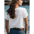thumbnail image 2 of Flower Patterned Printed T-Shirt, Summer Short Sleeved Round Neck Top, Comfortable And Versatile ForCamisetas de verano para mujer, manga corta, cuello redondo, casual, lindo, con gráficos, camisetas, 2 of 7