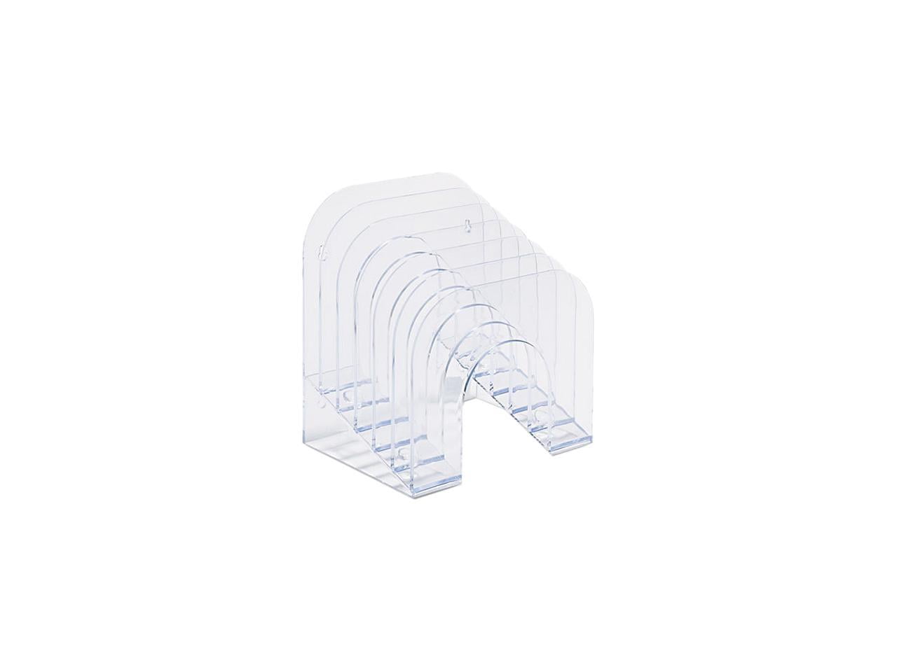 2 Compartment File Sorter Kantek AD50 Acrylic Mini Sorter - 6x4