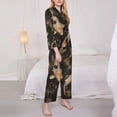 thumbnail image 3 of Balery Koi Fish Tranquility Conjunto de Pijama con Estampado para Mujer, Conjunto de Dos Piezas con Manga Larga, Ropa de Dormir Suave con Bolsillos, Pijamas Cómodos-X-Large, 3 of 7