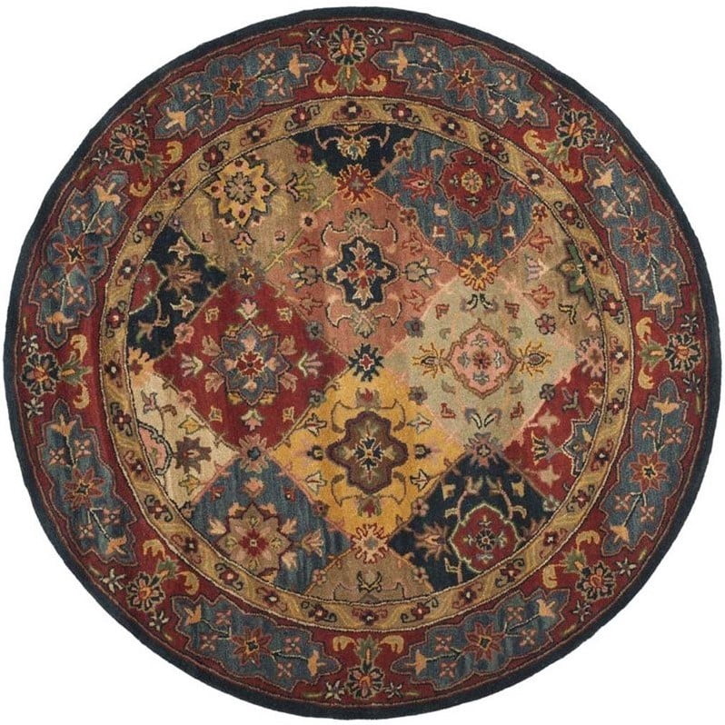 Safavieh Heritage Red Traditional Rug - Round 8'