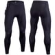 thumbnail image 1 of Pantalones de fitness para hombre, de secado rápido, negros, mallas deportivas para entrenamiento, running, yoga, mallas de verano, 1 of 5