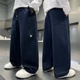 thumbnail image 4 of Nugftut Boys Cargo Pants Size 7 Years Full Length Elastic Waist Pant Pockets Casual Straight Leg Pants, 4 of 5