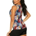 thumbnail image 3 of Bixox Women's Hawaiian Style Printed Sleeveless Fitness Workout Running Quick-Dry Tank Top, 3 of 7