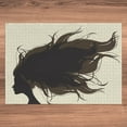 thumbnail image 6 of Ambesonne Hair Salon Jigsaw Puzzle, Fuzzy Hair Silhouette, Heirloom-Quality Fun Activity for Family Durable Cardboard, 1000 pcs, Black Taupe and Cream, 6 of 6
