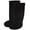 Black, variant on | Womens Fleece Welly Socks