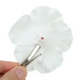 thumbnail image 4 of Unique Bargains 2 Pcs Hair Clip Grace Simulation Flower Duckbill Clip White, 4 of 5