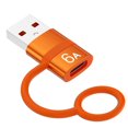 thumbnail image 1 of Adaptador USB A a USB C de alta calidad para una carga rápida y fiable – Perfect Orange, 1 of 7