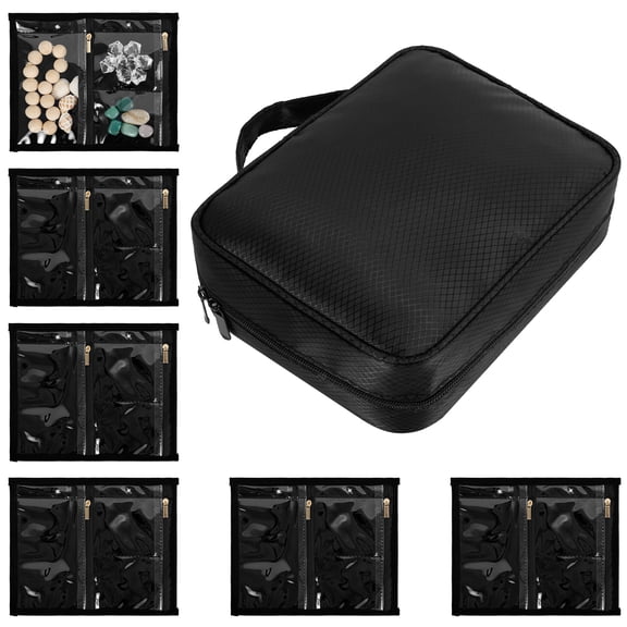 Ikoopy Enduring Travel Jewelry Organizer Large Capacity Jewelry Organizer with 36 Compartment Portable Accessory Box for Ring