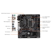 GIGABYTE H610M S2H V2 DDR4 H610 Intel LGA 1700 Micro ATX Motherboard with DDR4, Single M.2, PCIe 4.0, USB 3.2 Gen1, Realtek 1GbE LAN
