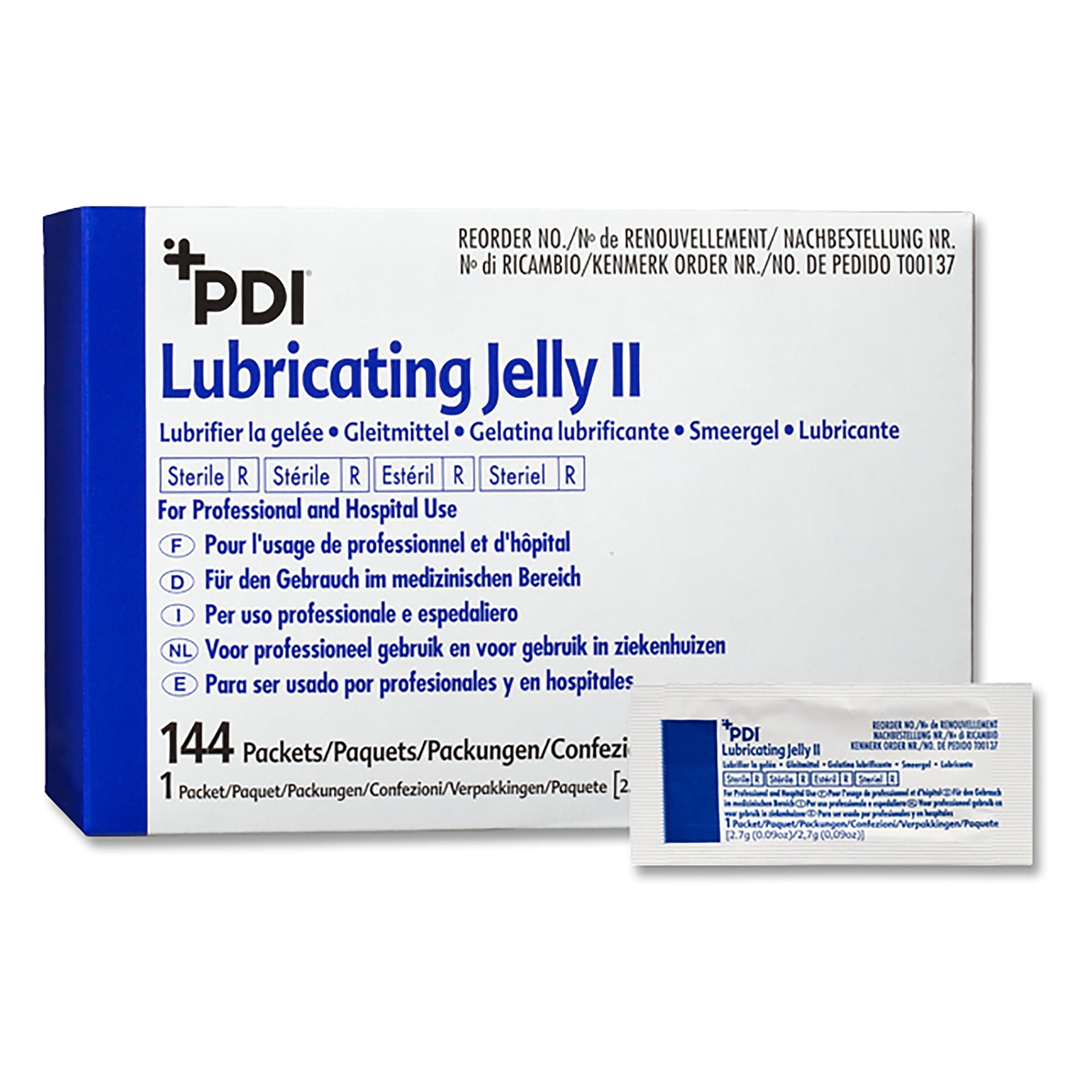 PDI Lubricating Jelly II Lubricating Jelly Sterile 2.7 Gram Individual