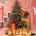 thumbnail image 4 of Bastones de caramelo de Navidad de 48 piezas, muleta trenzada acrílica, guirnalda de remolino, colgantes de árbol de Navidad, adornos de regalo de Año Nuevo de Noel Natale, 4 of 4