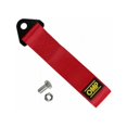 thumbnail image 2 of Juego de correas de remolque deportivas para remolque de coche de carreras, gancho de remolque rojo de alta resistencia para parachoques delantero y trasero del vehículo (rojo), 2 uds., 2 of 4