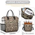 thumbnail image 5 of Black and Orange Leopard Print Insulated Leakproof Lunch Box for Women, Large Lunch Bag for Tween Teen Adult, Loncheras Para Mujer for Work Beach Travel Picnic Camping, 5 of 6