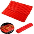 thumbnail image 1 of Top Pyramid Pan Gran Pirámide Roja/Estera de Silicona Saludable en Forma de Cono Elevado para Cocinar, Hornear y Asar, 1 of 5