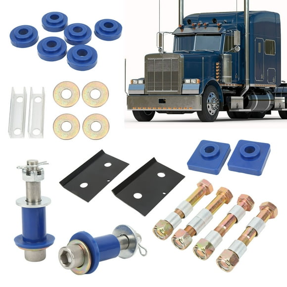 Aramox Hood Hinge Bushings Mount Kit For Peterbilt 379, 22PCS Hood Hinge Bushings Mount Kit Complete Replacement