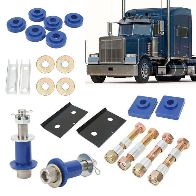 Aramox Hood Hinge Bushings Mount Kit For Peterbilt 379, 22PCS Hood Hinge Bushings Mount Kit Complete Replacement
