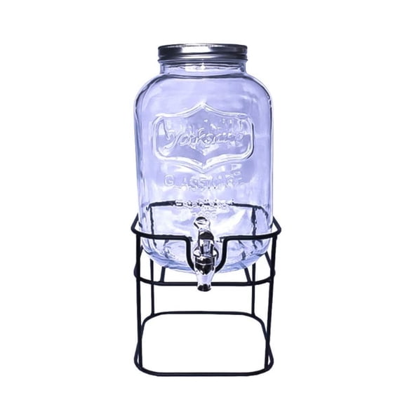 Garrafón Dispensador 5 Lts Vidrio C/Base De Metal Top Choice Top Choice Top Choice 5 lts
