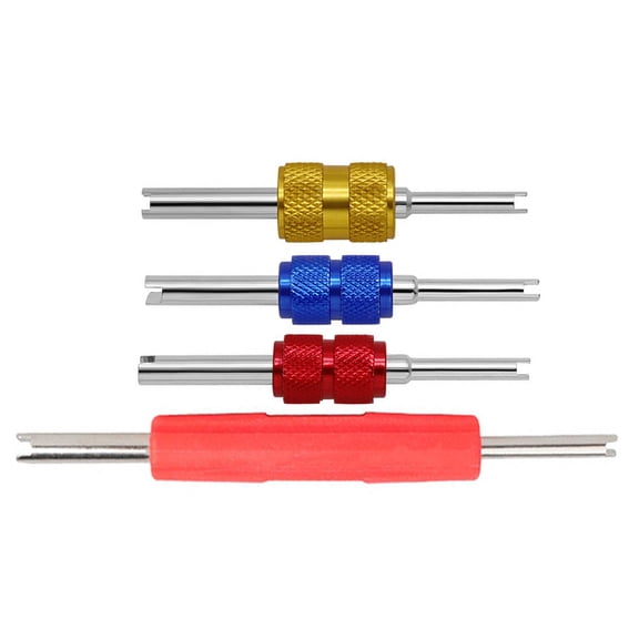 4Pcs Car Valves Cores Wrench HVAC Valves Cores Remover Tool for Vehicles Truck