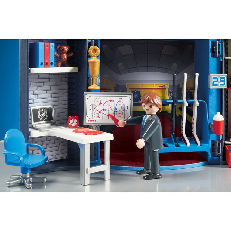 Playmobil nhl locker sale room play box
