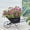 Black, variant on Iron Wheel Handcart Planter for Outdoor Garden Decor Vintage Flower Pot Container for Balcony Patio Villa Courtyard Rustic Decorative Plants Holder for Succulents Plants Herbs Wall Mountable