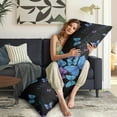 thumbnail image 5 of Butterfly Body Pillow Cover - Soft & Breathable, Hidden Zipper, 20"x54", Floral & Tropical Butterfly Print - Perfect Gift for Butterfly Lovers, Side Sleepers & Aesthetic Decor, 5 of 7