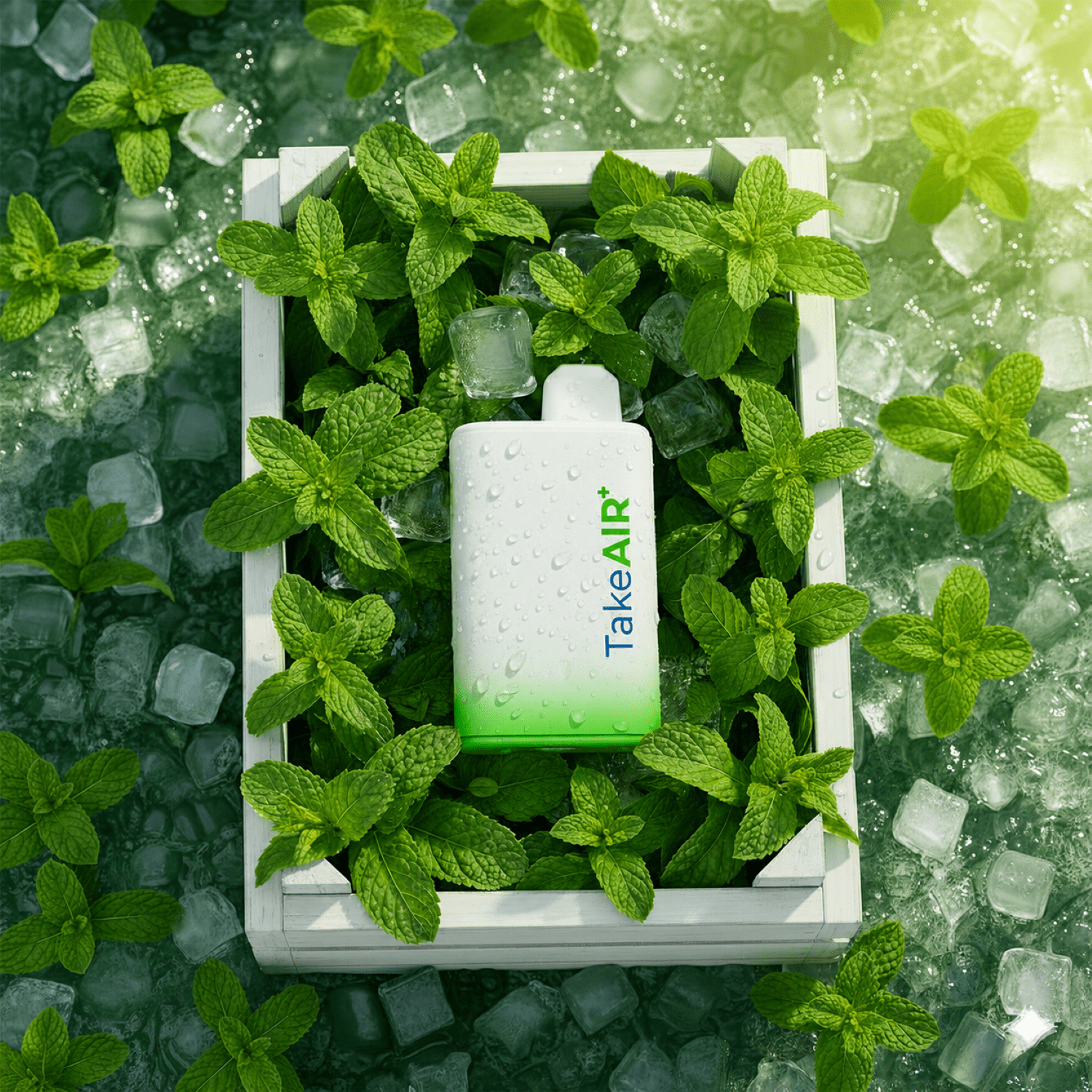 TakeAIR+ Nicotine-Free Diffuser Over 4K Puffs, All Natural, Smokeless Inhaler, Mint