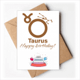 thumbnail image 1 of Constellation Fate Birthday Celebration Taurus Happy Birthday Greeting Cards Envelopes Blank, 1 of 3
