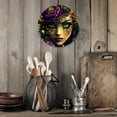 thumbnail image 7 of 1pc fantasy art flowers Metal Sign Wall Decor, 8x8 inch Wall Art Circular Sign, Garden Metal Sign for Home Party Decor, 7 of 7