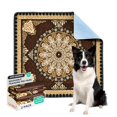 thumbnail image 1 of Paquete de 2 almohadillas lavables para orinar perros, 122 x 122 cm, reutilizables, de Qeils, 1 of 6