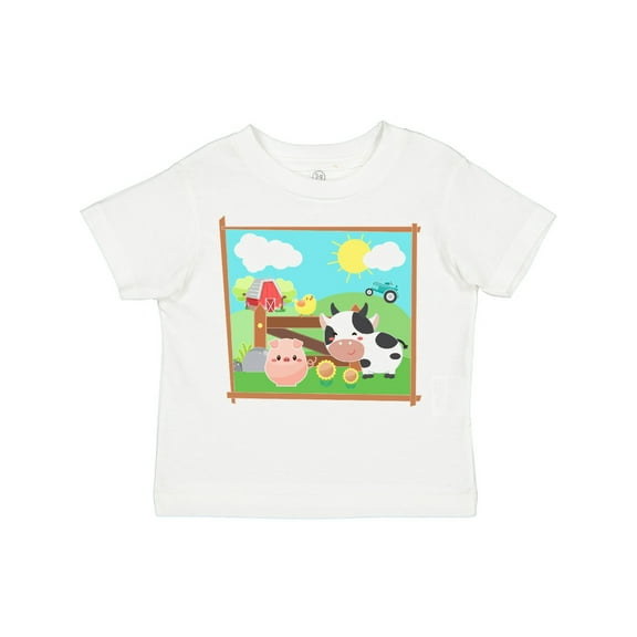 Inktastic Farm Animals with Cow, Chick and Pig Boys or Girls Toddler T-Shirt