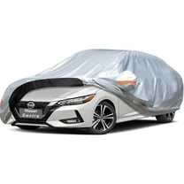 KouKou Car Cover Custom Fit Nissan Sentra from 2000 to 2022, Oxford Full Exterior Cover Waterproof All Weather, Silver