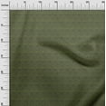 thumbnail image 2 of oneOone Georgette Viscose Olive Green Fabric Animal Face Cartoon Sewing Material Print Fabric By The Yard 42 Inch Wide, 2 of 4