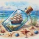 thumbnail image 4 of Kit Punto Cruz Playa Impreso Hilo Algodón Ecológico Bordado 11CT 40x40cm, 4 of 8