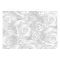 thumbnail image 3 of Tiptophomedecor Floral Wallpaper Wall Mural - Plaster Flowers, 3 of 4
