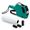 Green, variant on Red MX5500 8-Digit Retail Pricing Tag Kit with 5500 Labels and 3 Extra Ink Rollers