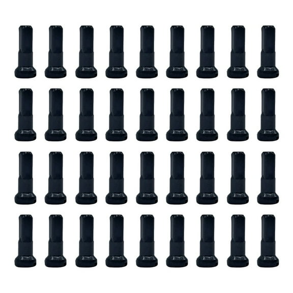 Arkzeo Bicycle Spare Parts Pack of 36 Aluminium Alloy Nipples with Tension Support Black