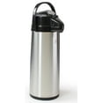 thumbnail image 1 of Stainless Steel Lined Coffee Air Pot With Lever Pump Lid, 6 x 18-1/2 x 6-Inch, Swiveling Base, 3 Liter Capacity (TGARPSS30), 1 of 1