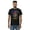 Black, variant on Men's graphic Warrior t-shirt: American