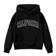 thumbnail image 3 of WOYY Toddler Girls California Hoodie Kids Unisex Hooded Sweatshirt with Letter Print, 3 of 3