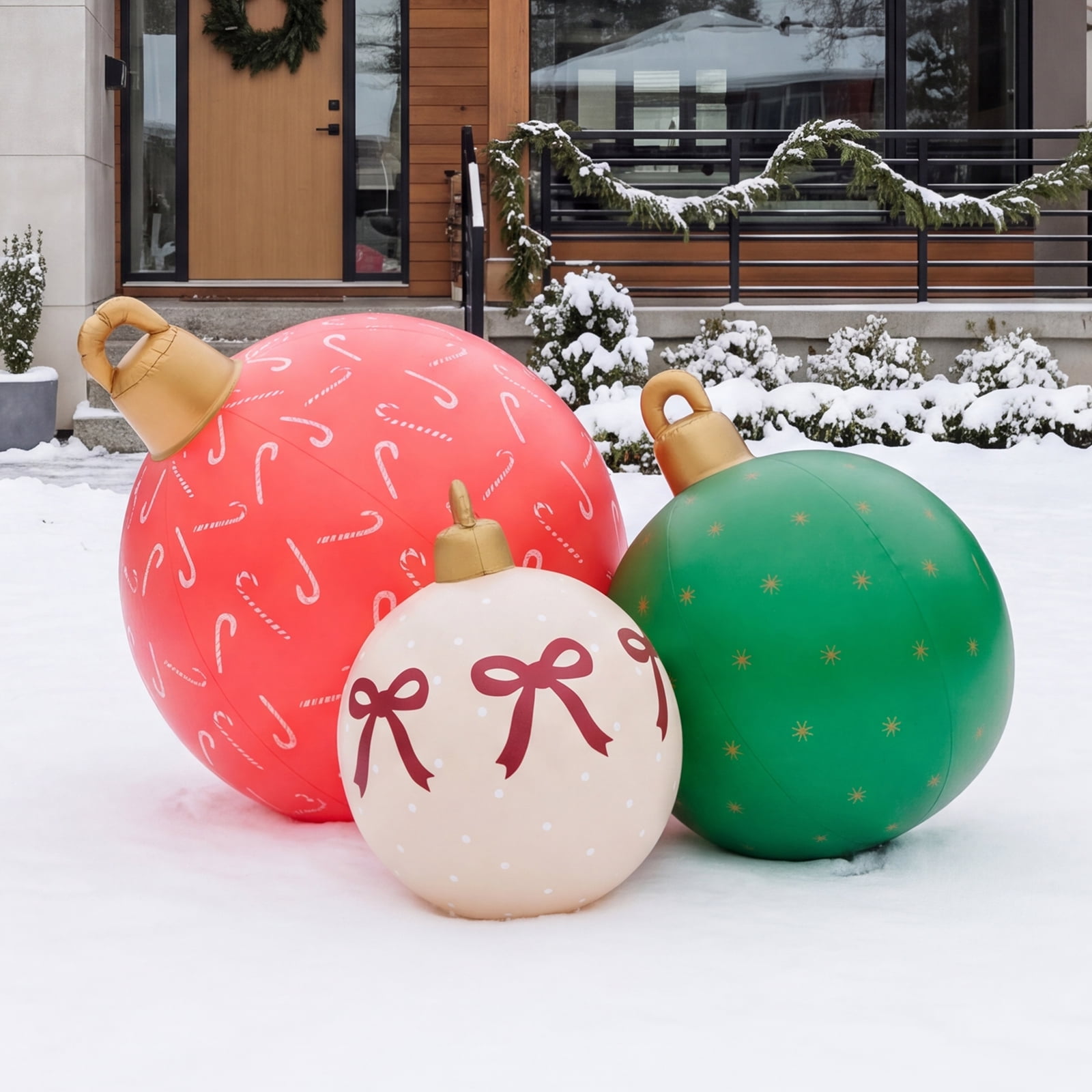 FUNBOY Inflatable Holiday Ornaments – 3-Pack
