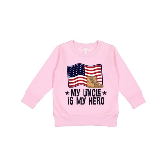 Inktastic My Uncle is My Hero Military Nephew Toddler Sweatshirt