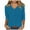 !Blue, variant on Hot Sale!! Women's Basic 3/4 Sleeve V Neck T-Shirt Casual Solid Slim Cotton Top Loose Fit Tunic Comfy Cute Lightweight Top White L