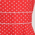 thumbnail image 5 of Lolmot Women 50s 60s Vintage Sleeveless Polka Dot Solid Color Cocktail Swing Dress Retro Audrey Hepburn Evening Rockabilly Prom Party Dress Formal A-line Mid-Length Dress, 5 of 5