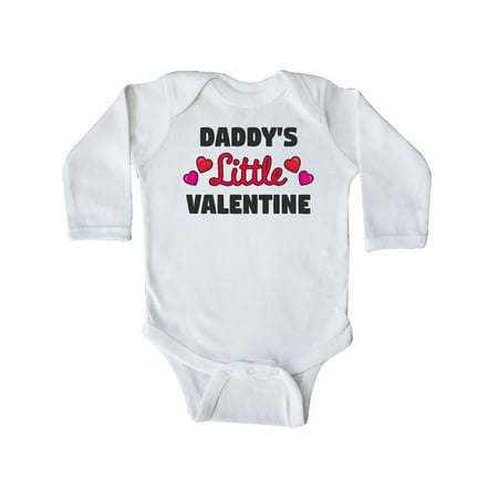 

Inktastic Daddys Little Valentine Gift Baby Boy or Baby Girl Long Sleeve Bodysuit