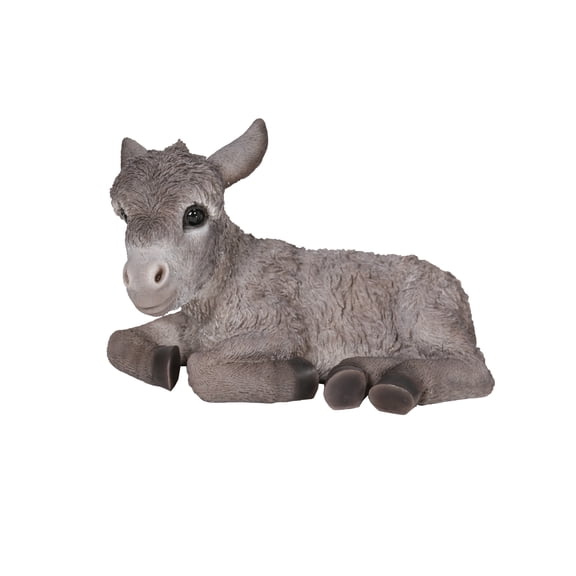 Hi-Line Gifts 11" Sitting Donkey Foal Outdoor Garden Statue