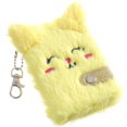 thumbnail image 1 of KUIZAP Cute Cat Face Plush Mini Pocket Notebook with Keychain, Kids Girls Boys Writing Drawing Pad Personal Journal Diary Notepad with Blank Inner Papers(A), 1 of 7